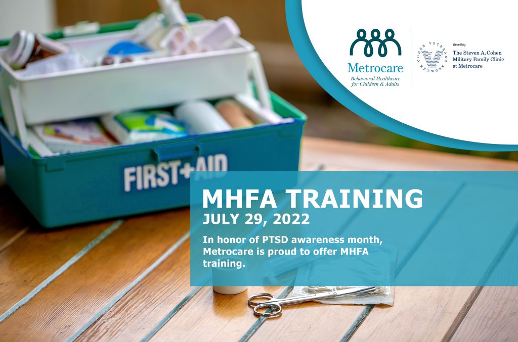Mental Health First Aid Training July 29 For Veterans And Loved Ones ...